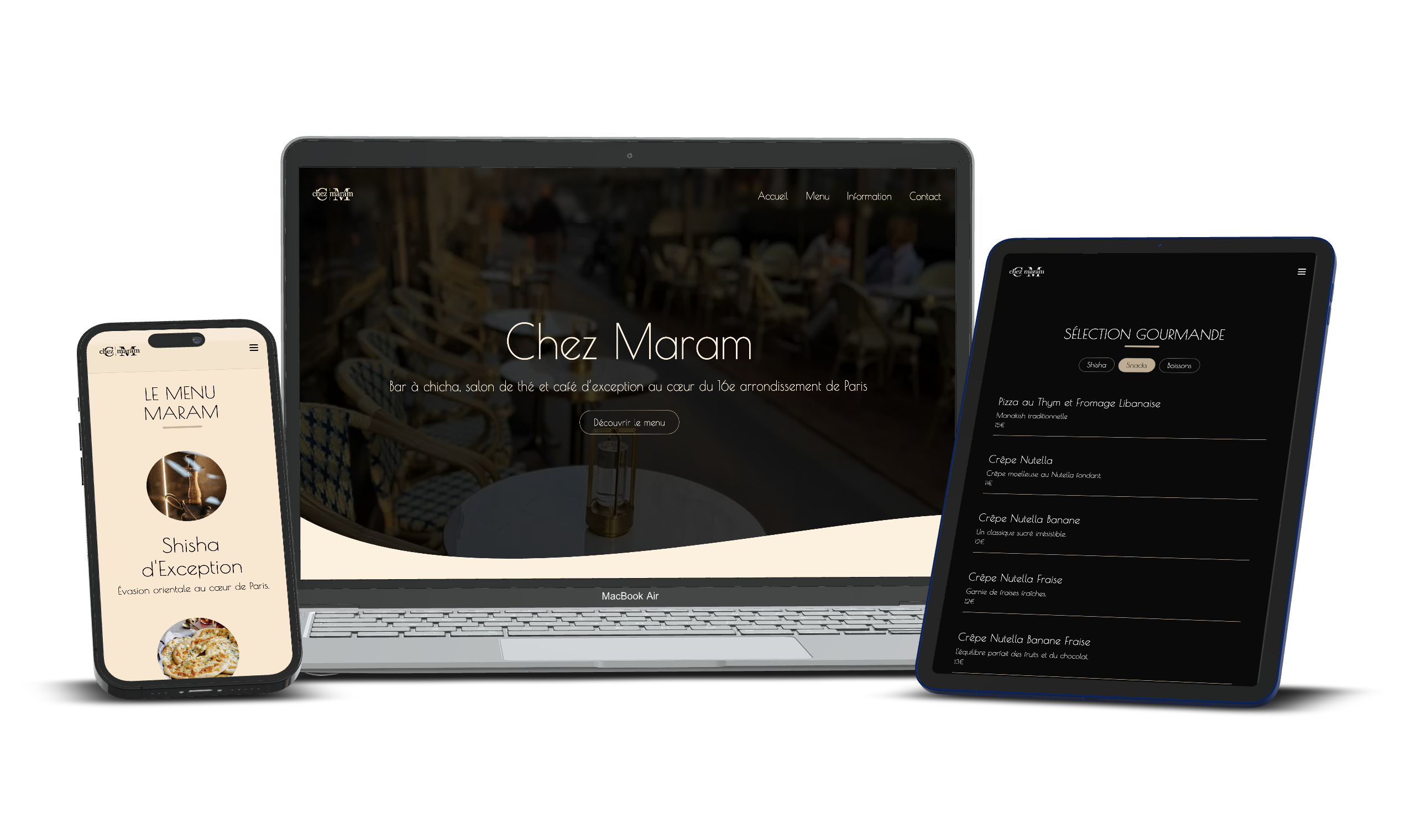 Chez Maram website preview